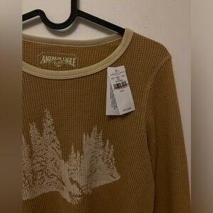 forest long sleeve brand new american eagle shirt